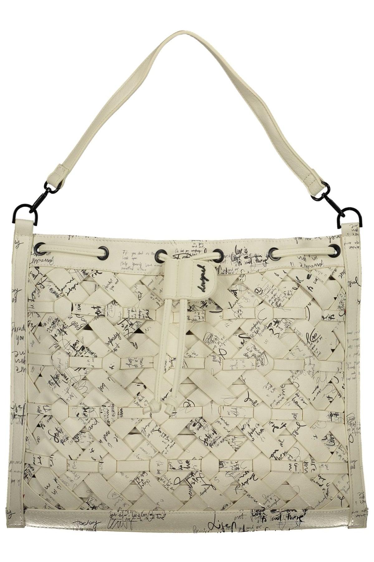 DESIGUAL WOMEN'S WHITE BACKPACK