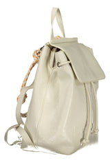 DESIGUAL WOMEN'S WHITE BACKPACK