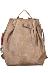 DESIGUAL WOMEN'S BROWN BACKPACK