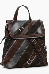 DESIGUAL WOMEN'S BROWN BACKPACK