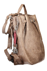DESIGUAL WOMEN'S BROWN BACKPACK