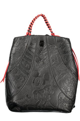 DESIGUAL WOMEN'S BLACK BACKPACK
