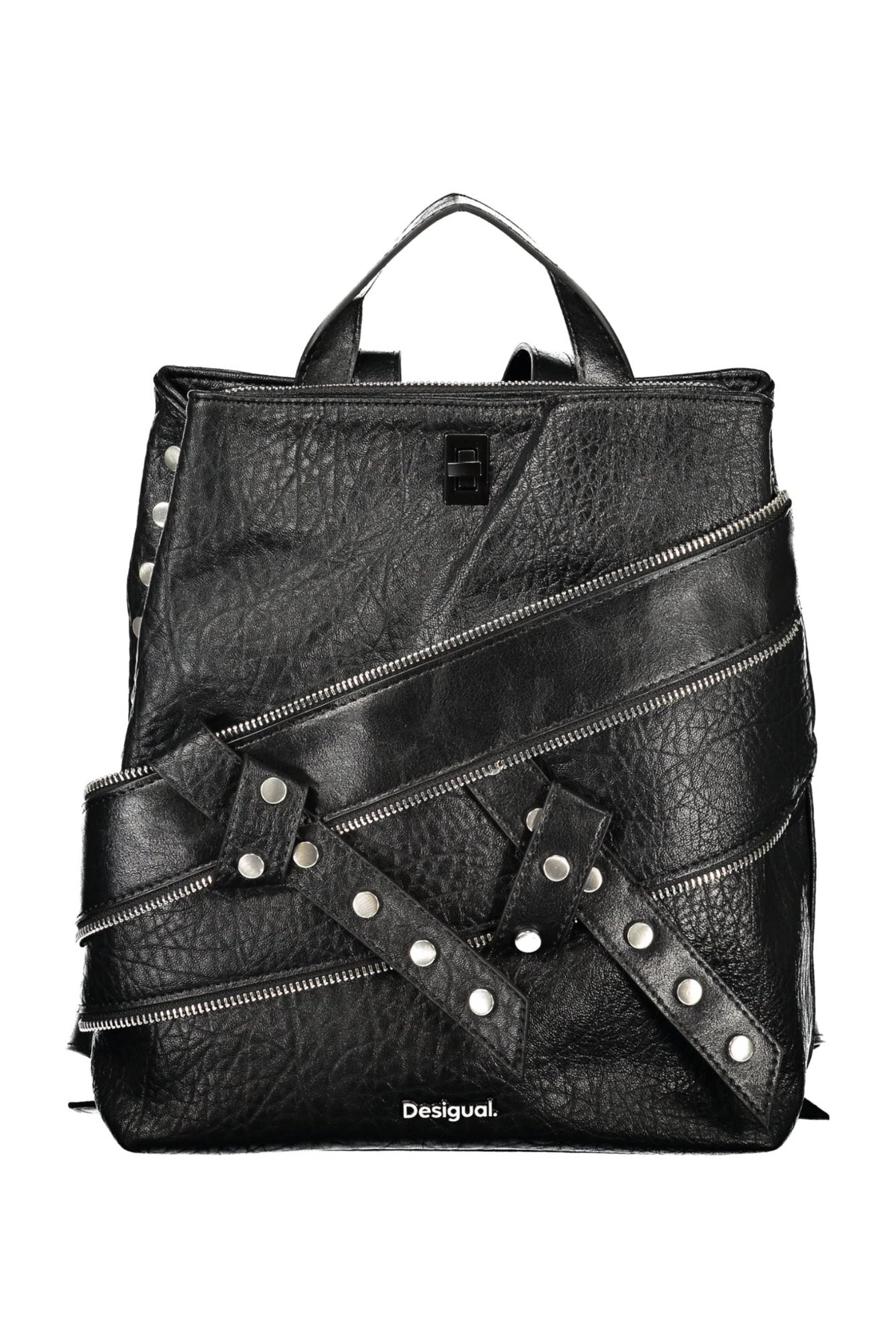 DESIGUAL WOMEN'S BLACK BACKPACK