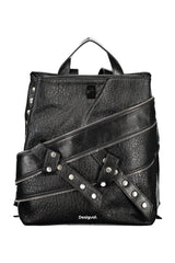 DESIGUAL WOMEN'S BLACK BACKPACK