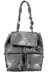 DESIGUAL WOMEN'S BLACK BACKPACK