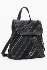 DESIGUAL WOMEN'S BLACK BACKPACK