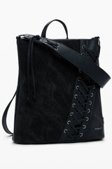 DESIGUAL WOMEN'S BLACK BACKPACK
