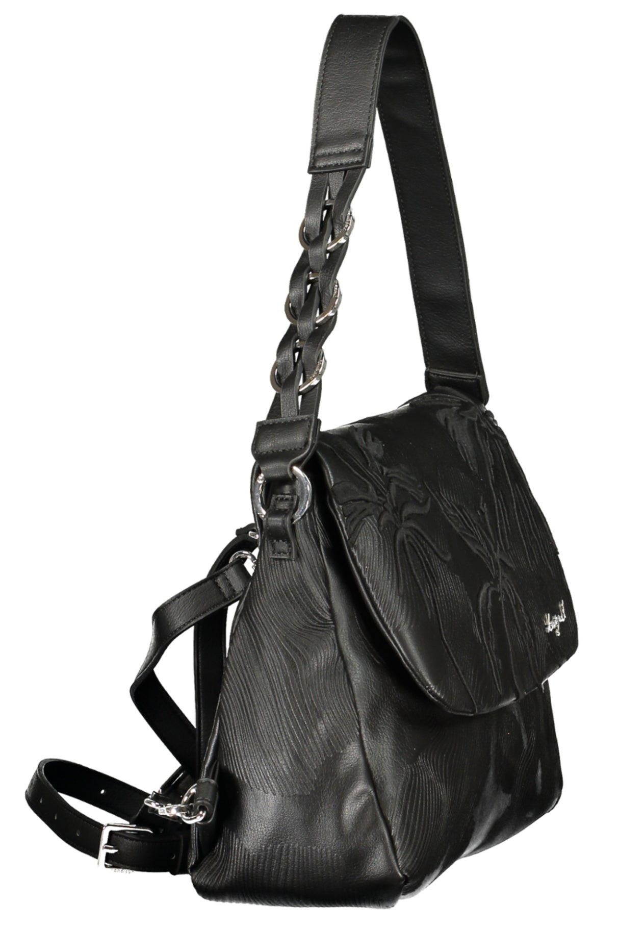 DESIGUAL WOMEN'S BLACK BACKPACK