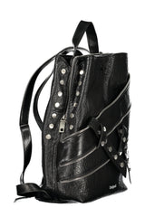 DESIGUAL WOMEN'S BLACK BACKPACK