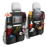 CARGOES Backseat Organizer with Touch Screen Tablet Holder 9 Storage Pockets Kick Mats Car Seat Perfect Car Travel Accessories & perfect Protectors for Kids Toddlers