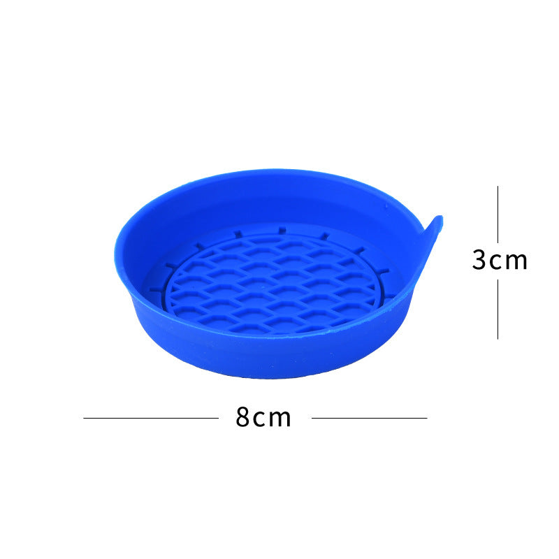 Creative Silicone Car Coaster with Rhinestones