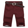 Men's Casual Solid Color Cotton-Linen Shorts