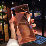 Diamond Rhombus Pattern Mirror Phone Case