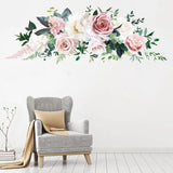 Simple Flower Wall Sticker for Natural Home Decor (1pc)