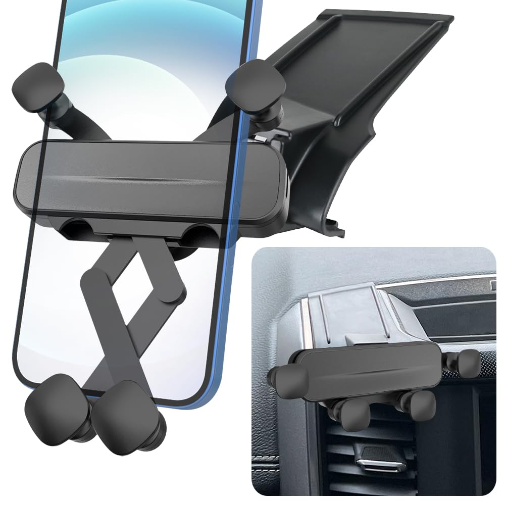 LUNQIN Car Phone Holder Mount for 2019 2020 2021 2022 2023 2024 2025 Dodge Ram 1500 2500 5 and 8.4 Inch Touchscreen Trucks Pickup Auto Accessories Interior Decoration Mobile Cell Smartphone Bracket