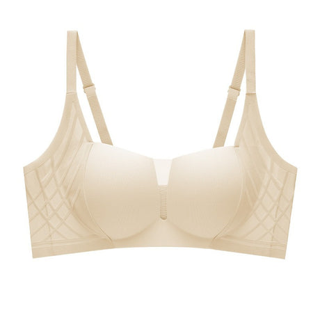 3D Velvet Thin Jelly Bra with Soft Support for Women