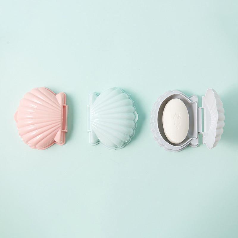 Creative Shell Shaped Portable Soap Box for Travel