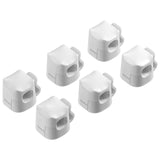 JIYHF 6 Pack Cable Clips - Adhesive Cord Organizer for Home Office Desk Phone Car Wall Desktop Nightstand - Cable Management Solution（White）