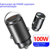 Mini Ring Phone Car Charger PD 30W Fast Charging