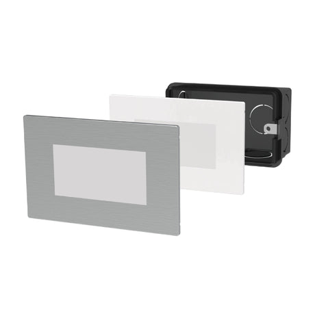 GBC DOGI LED URANO 1021 CCT White/Grey Outdoor Steplight for Recessed Box 503