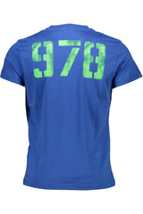 DIESEL MEN'S SHORT SLEEVE T-SHIRT BLUE