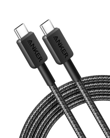 Anker Mobile Cable 322 USB-C to USB-C Cable 1.8m Braided Black