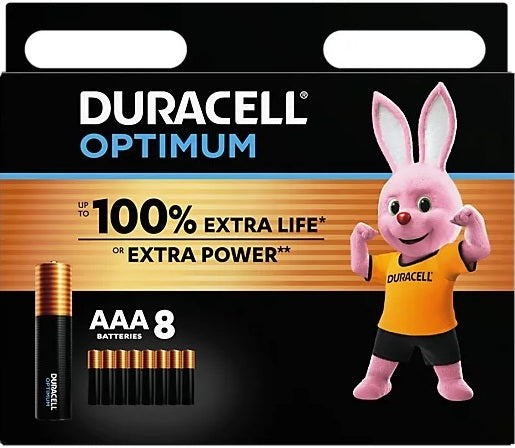 Duracell Alkaline AAA (8pcs) Optimum