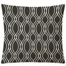Linen Blend Geometric Cushion Cover for Home Decor