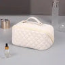 Large Capacity Checkered Travel Cosmetic Bag