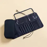 Waterproof Cosmetic Bag with Makeup Brush Organizer