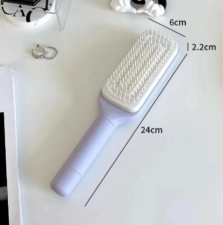 4-in-1 Self-Cleaning Hair Brush
