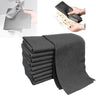 PUSKIU Thickened Magic Cleaning Cloth 2024 Reusable Microfiber Cleaning Rag Lint Free Cloth Magic Streak Free Miracle Cleaning Cloth Multipack for Windows Mirror Glass Car (Black 10Pcs 20 * 30cm)