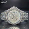 Men's Calendar Quartz  Diamond Watch - Atlantic Shopping Mall