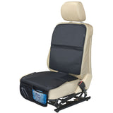 AutoMuko Car Seat Protector for Baby Seat with Mesh Pockets Keeps Your Car Seat Tidy and Neat - Prevents Skid Marks Wears and Tears (with One-Year Limited Warranty) Black