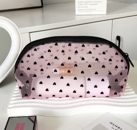 Love Mesh Cosmetic Bag