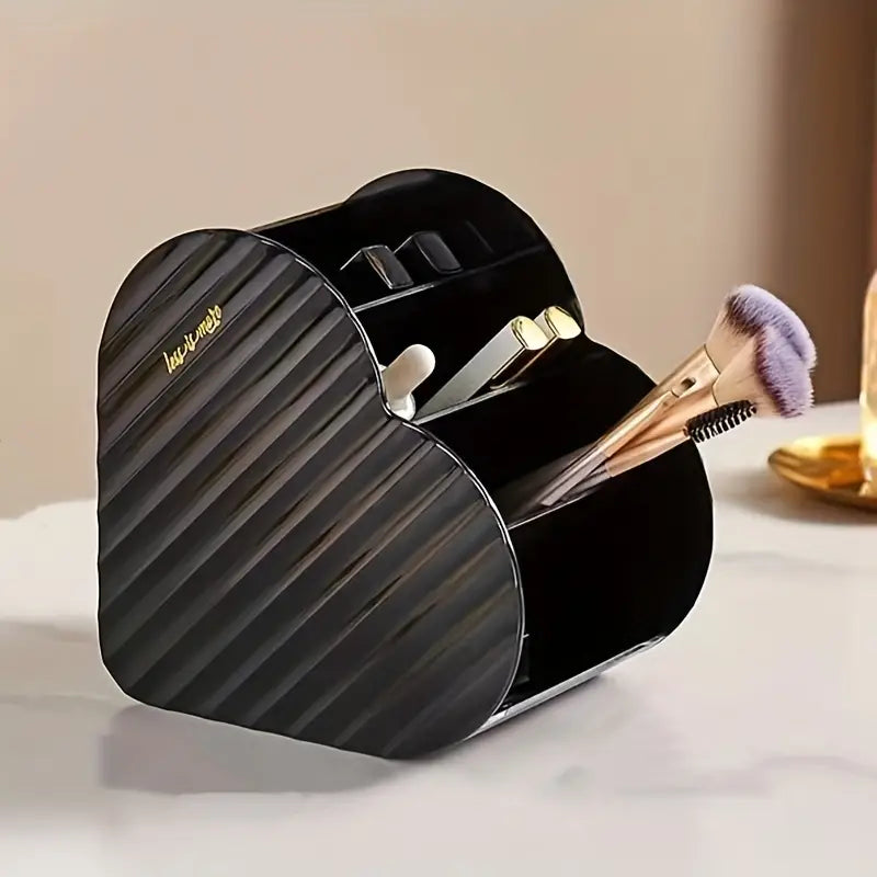 Heart-Shaped Layered Storage Box for Makeup & Lipsticks