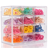 JOYMOMO Hair Tie Organizer for Mini Rubber Band，12 Slots Hair Tie Storage with Hanging Holes for Hair Ties Accessory (Hair Ties Are Not Included)