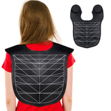 yarlung Hair Cutting Collar Cape Silicone Hair Cutting Guide Cape for Hair Styling Salon Hairdressing Barber Shop Weighted Neck Wrap Black