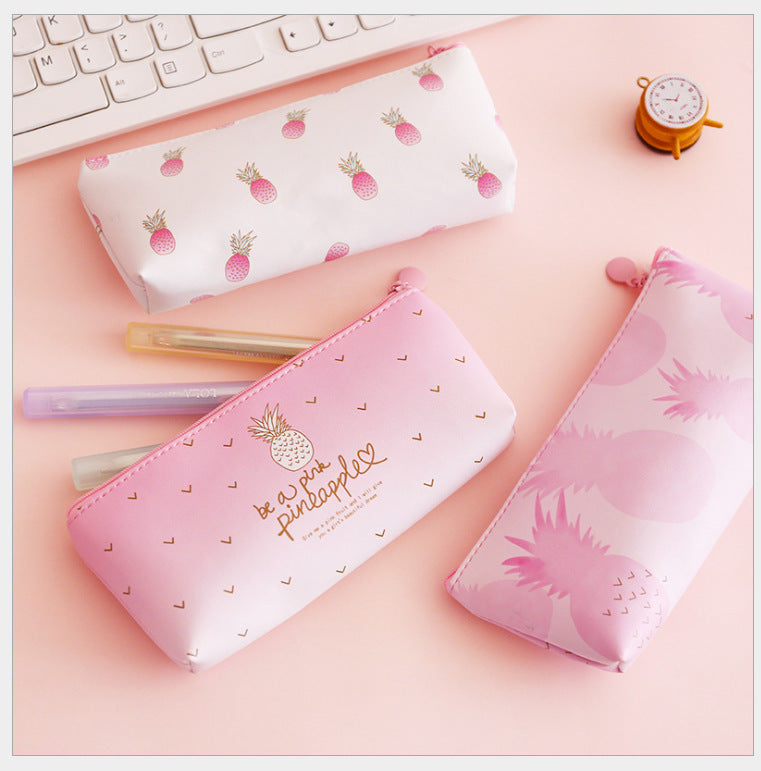 Pink Pineapple Pencil Case and Stationery Box