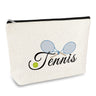 Tennis Makeup Bag Tennis Players Gifts Tennis Themed Cosmetics Bag Tennis Lovers Gift for Girls Women Tennis Team Inspirational Gifts Best Friend Christmas Birthday Graduation Gift Travel Pouch