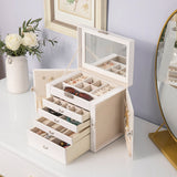 Luxury Leather Jewelry Storage Box