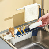 Telescopic Sink Drain Rack and Storage Organizer