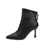 Fashionable Simple Stiletto Heel Pointed Short Boots