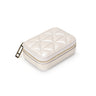 Square Travel Leather Makeup Organizer with Mirror