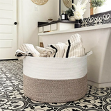 XXXLarge Cotton Rope Storage Basket for Baby Toys