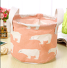 Cosmetic and Snack Storage Bins with Flamingo Design