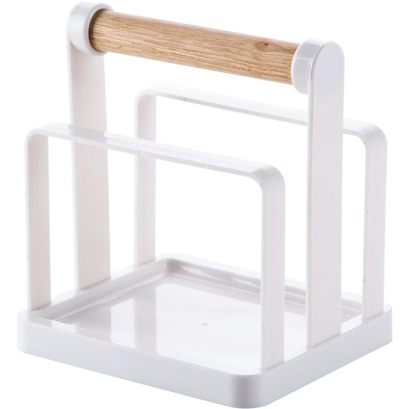 Kitchen Storage Rack with Cutting Board Feature