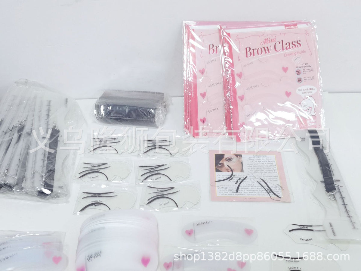 Korean Style Eyebrow Stencil Makeup Tool Set