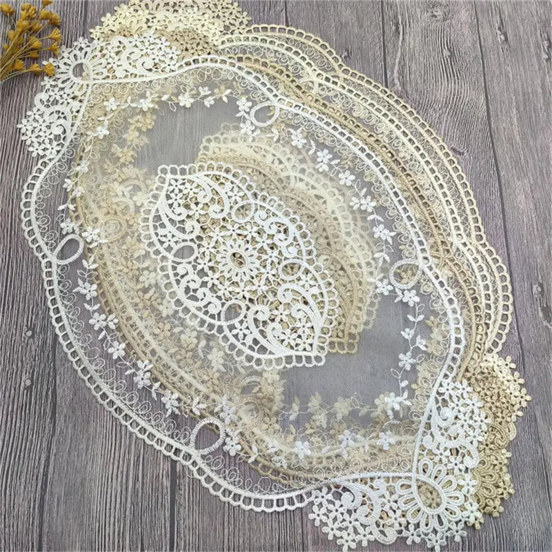 European Lace Table Flag and Home Decor Accessories