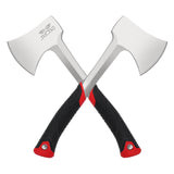 Camping Axe & Hatchets 2Pack Set - 14.4" Camping Hatchet with Forged Steel Construction & Ergonomic Shock-Absorbing Grip (Red
